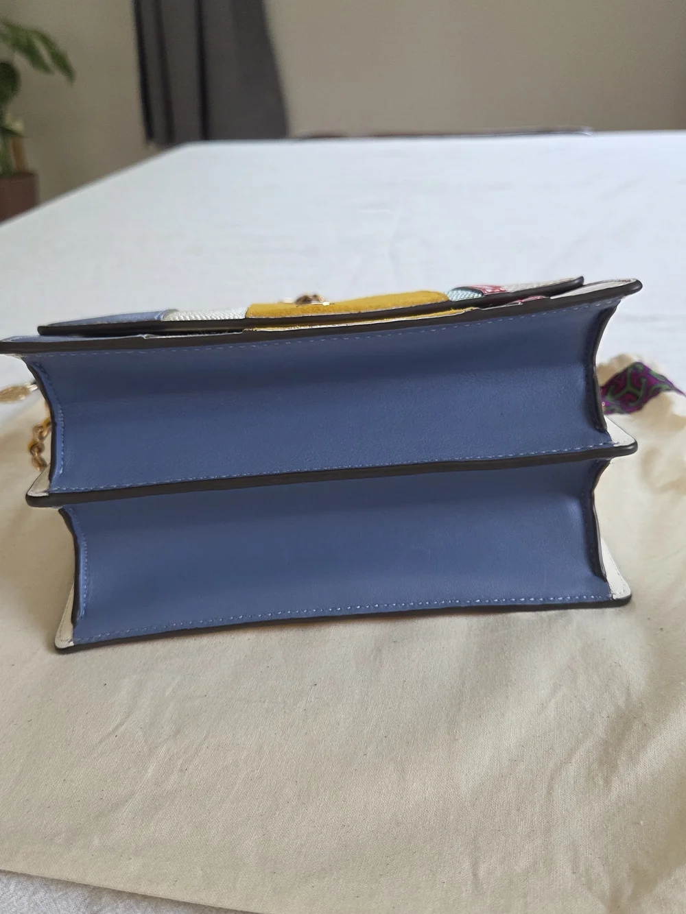Tory Burch Robinson Balloon Stripe Convertible Shoulder Bag, Like NEW